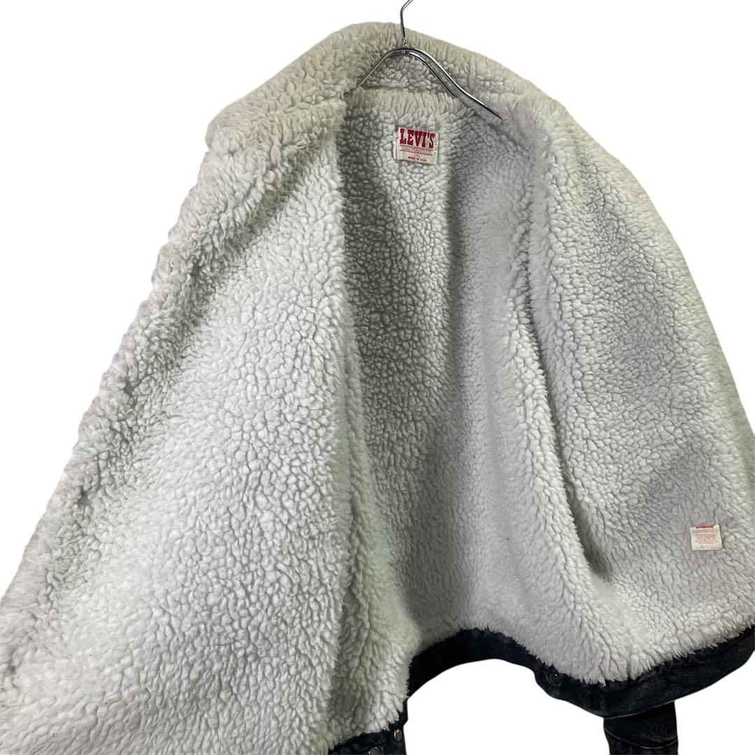 90s Levi's 70809 ボアジャン　シェルパジャケット　ブラック　XL