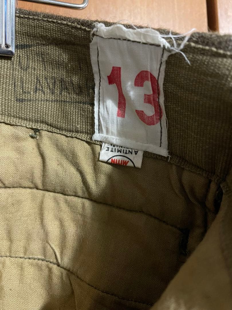 フランス軍 1950～60年M-52 ワンタック ウール トラウザーズ 13