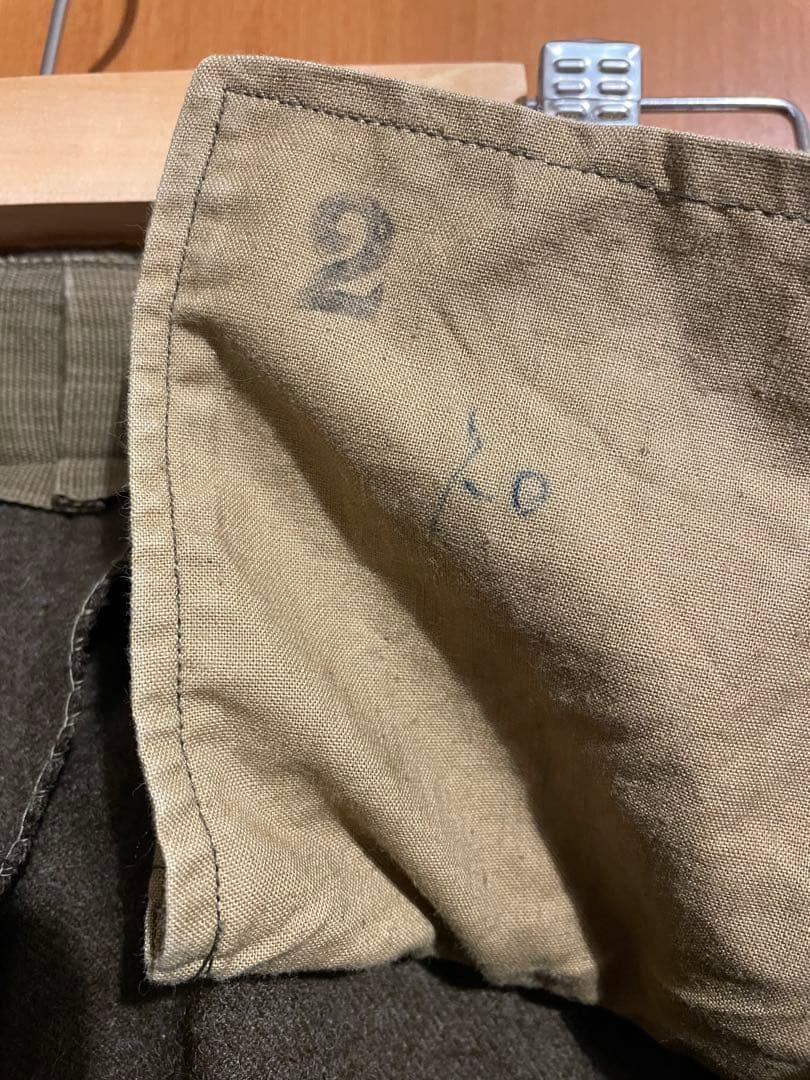 フランス軍 1950～60年M-52 ワンタック ウール トラウザーズ 13