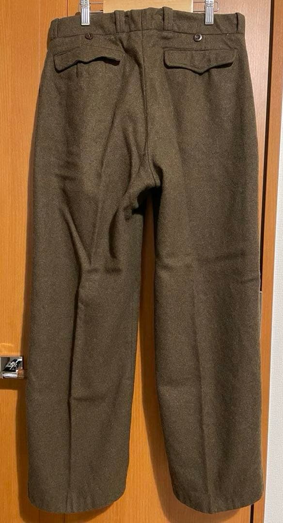 フランス軍 1950～60年M-52 ワンタック ウール トラウザーズ 13