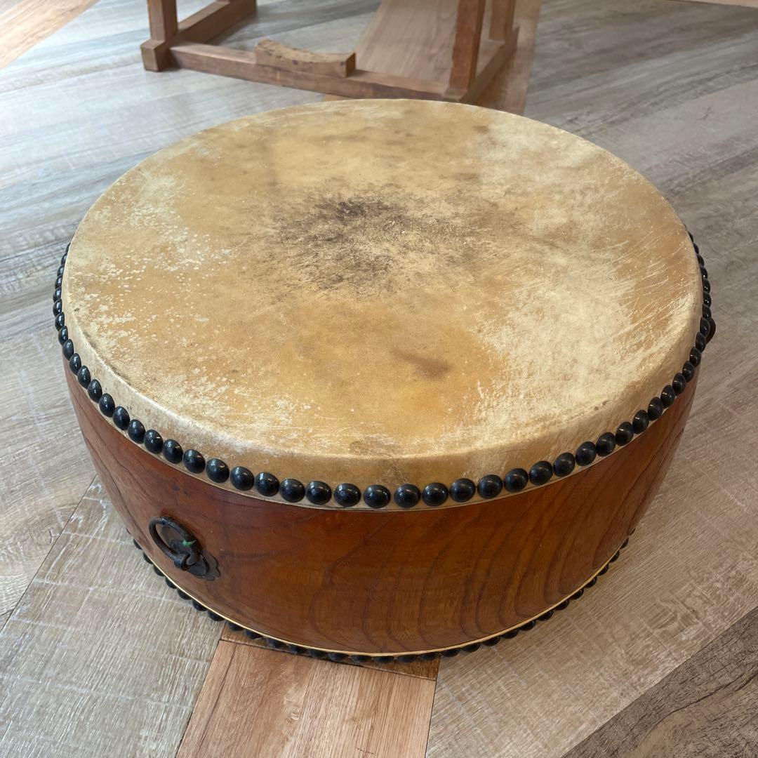 和太鼓　平胴太鼓　面1尺4寸　胴6寸　台付
