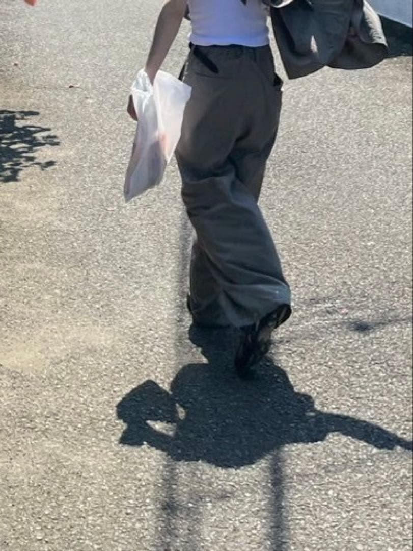 パンツ ssstein SILK/NYLON WIDE EASY TROUSERS