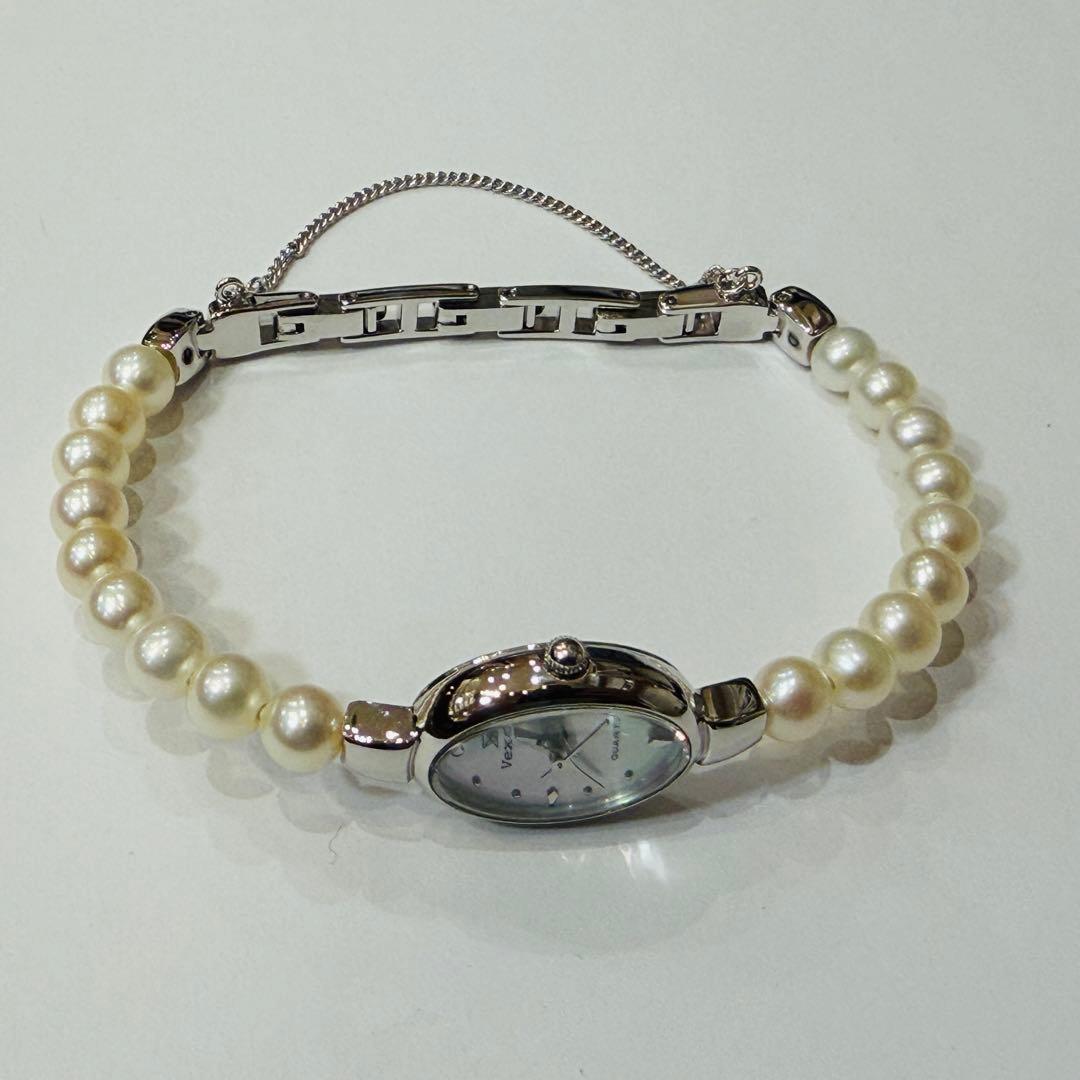 【未使用・箱ナシ】パールウオッチ VEXCEL (べクセル)【稼働品】真珠 時計
