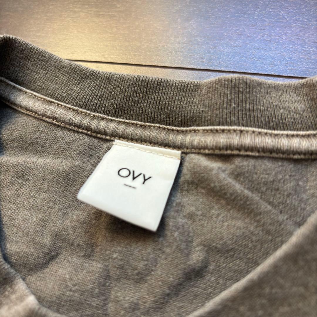 トップス OVY Pigment Dyed Relax Fit Tshirts brown