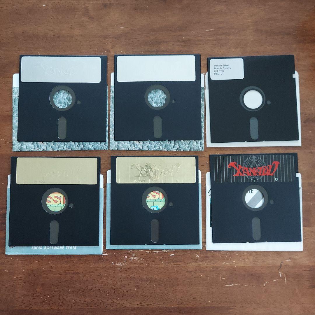 ザナドゥ　PC-88ゲームソフト　5'2D　日本ファルコム　シナリオⅠ、Ⅱセット