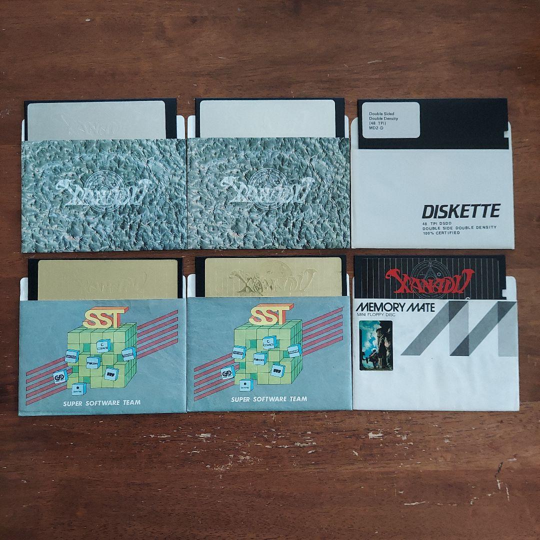 ザナドゥ　PC-88ゲームソフト　5'2D　日本ファルコム　シナリオⅠ、Ⅱセット