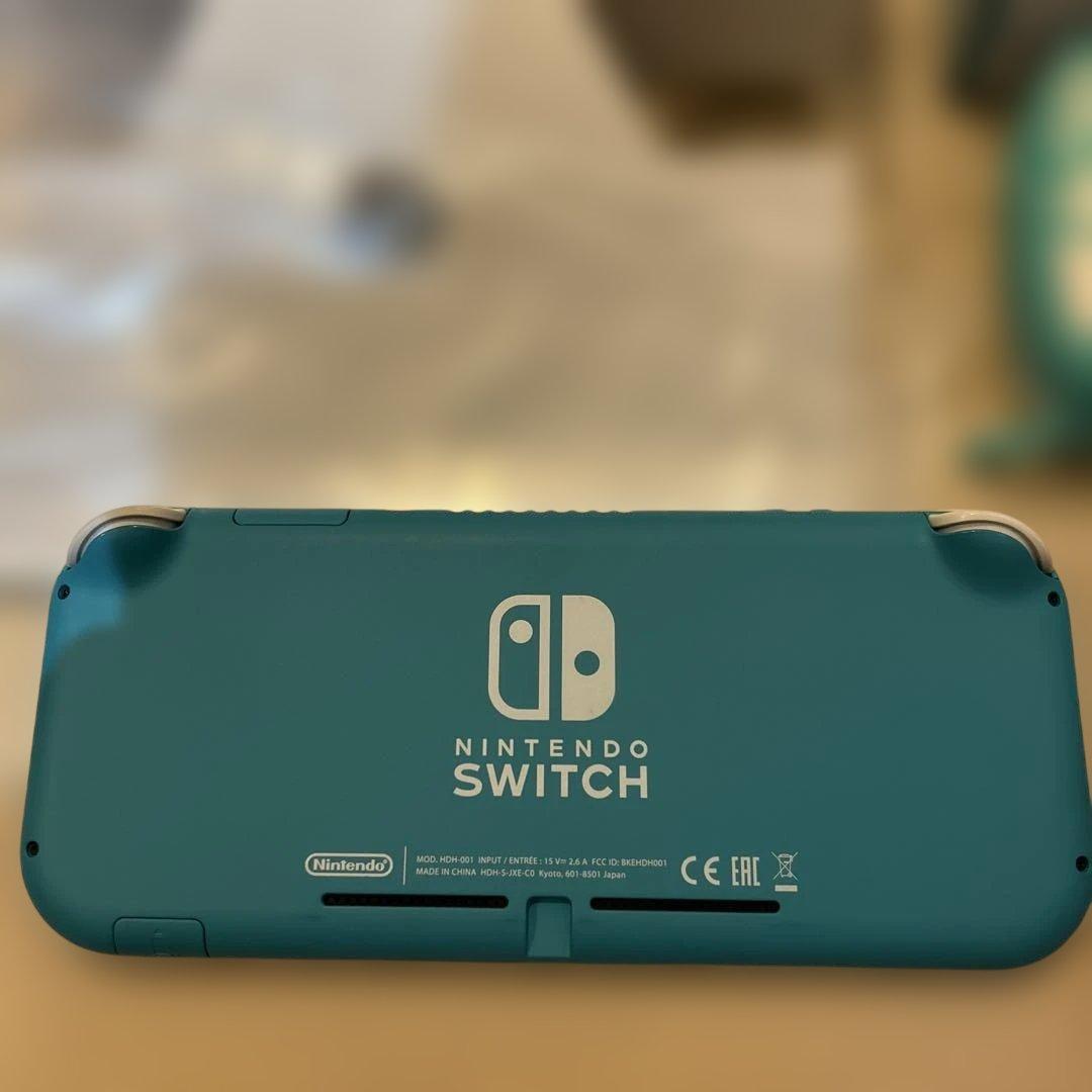 Nintendo Switch Lite ターコイズ　ケース付き。