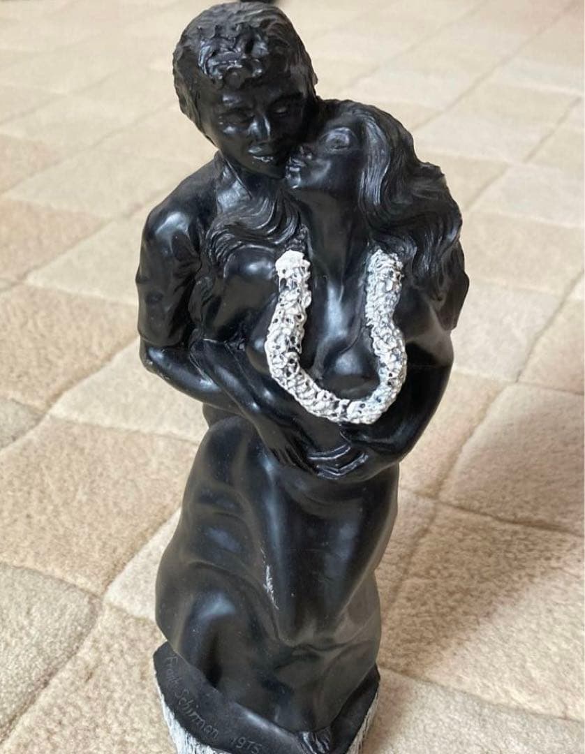 【希少】1970's Frank Schirman黒珊瑚 置物 ビンテージ