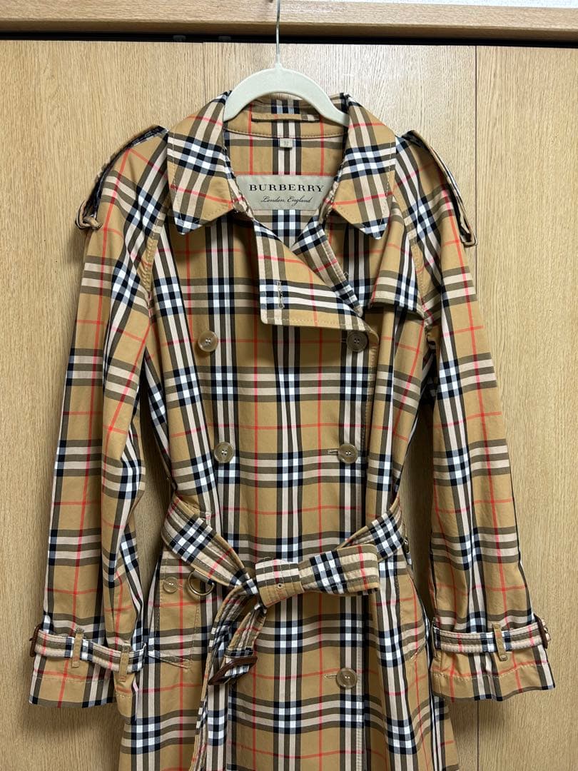 BURBERRY ベージュ チェック トレンチコート uk10