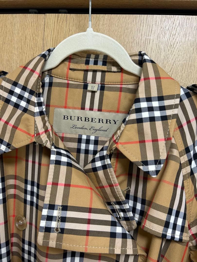 BURBERRY ベージュ チェック トレンチコート uk10