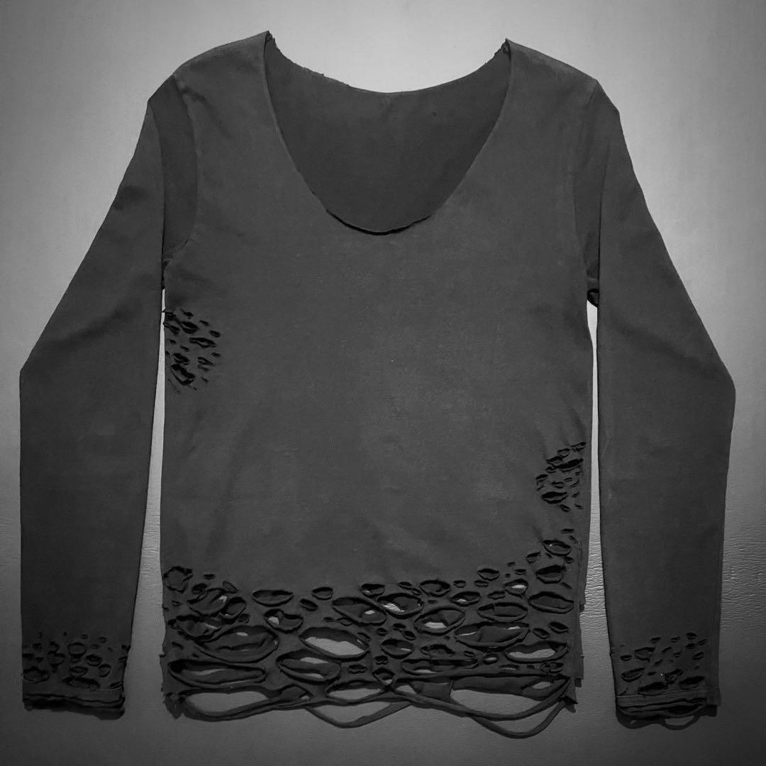 カットアウトカットソー リメイク レイヤード archive グランジ 00s