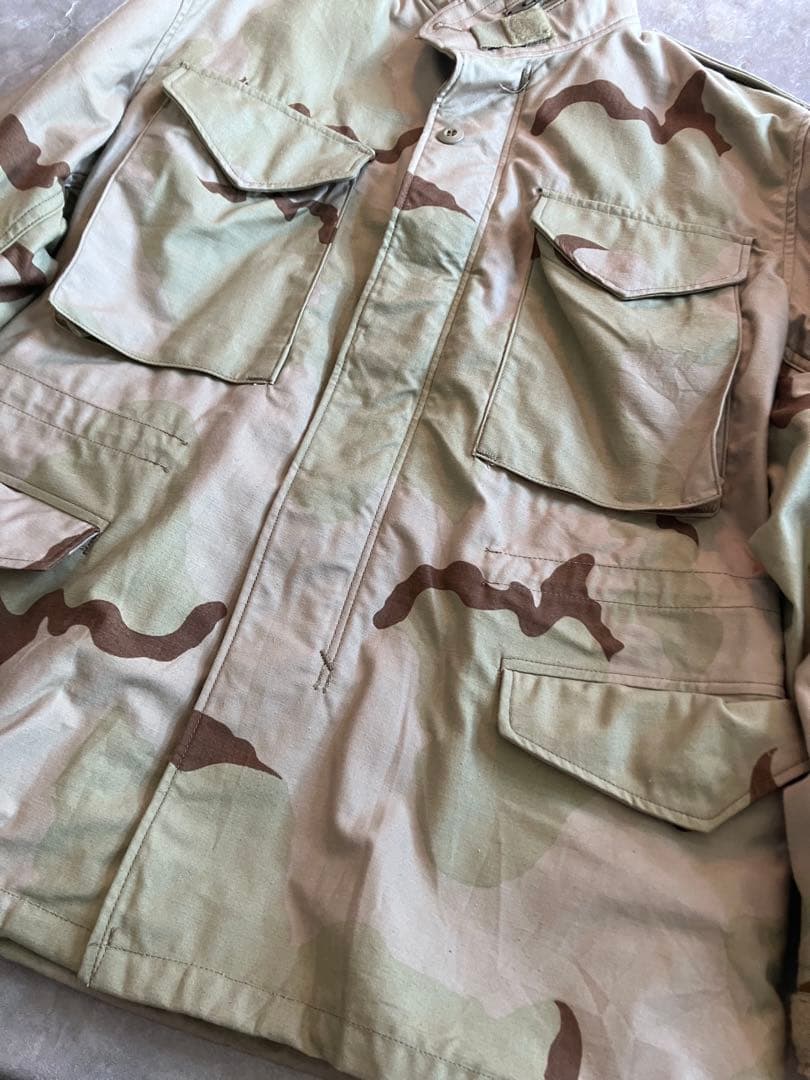 80's 米軍実物 放出品 M65 フィールドジャケット 3Cデザートカモ 迷彩