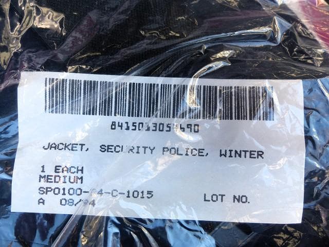 希少】 90s 実物 米空軍 セキュリティーポリスウィンタージャケット M 01