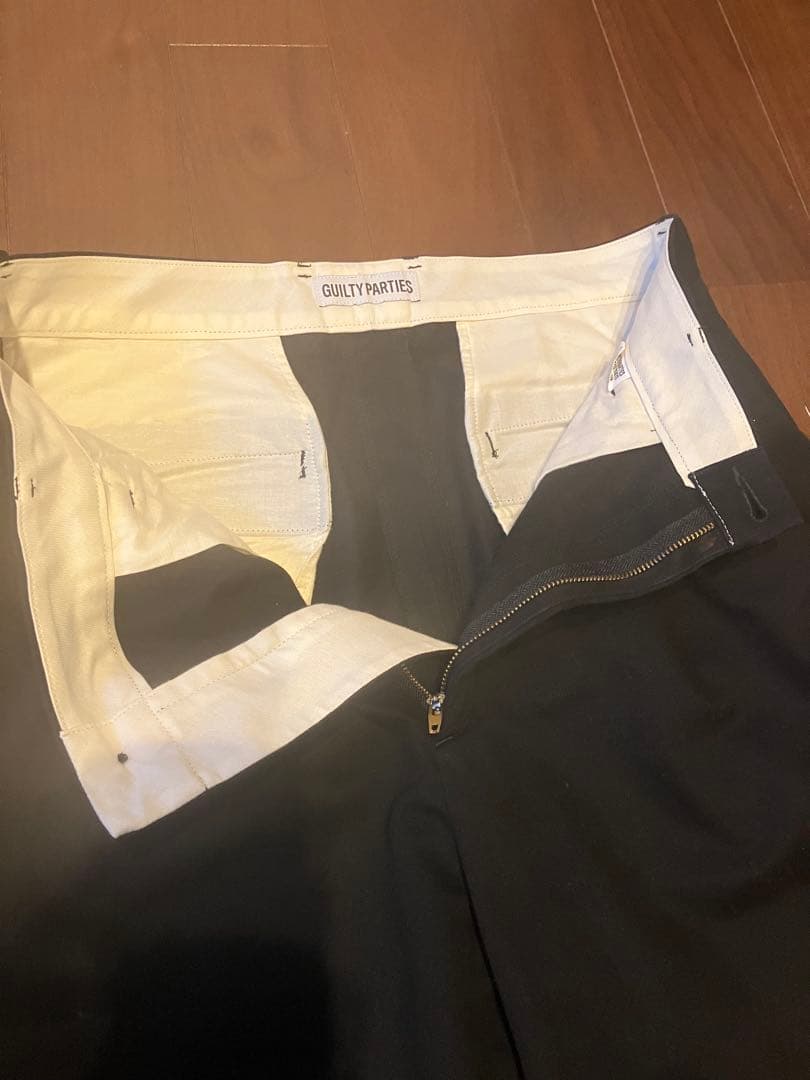 ワコマリア定番チノトラウザーズタイプ1ブラックディッキーズleeラングラー