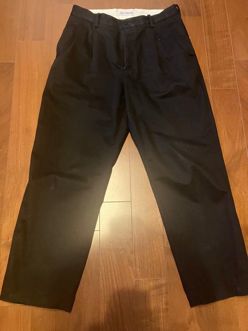 ワコマリア定番チノトラウザーズタイプ1ブラックディッキーズleeラングラー