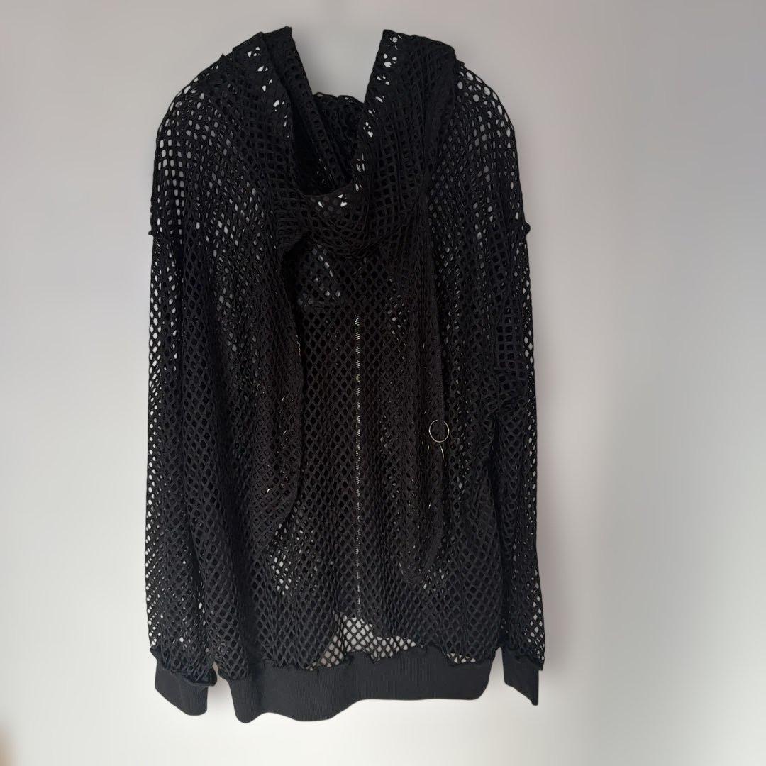 黒*音様 REFLEM うさ耳メッシュZIPパーカー タグ付き未使用品！