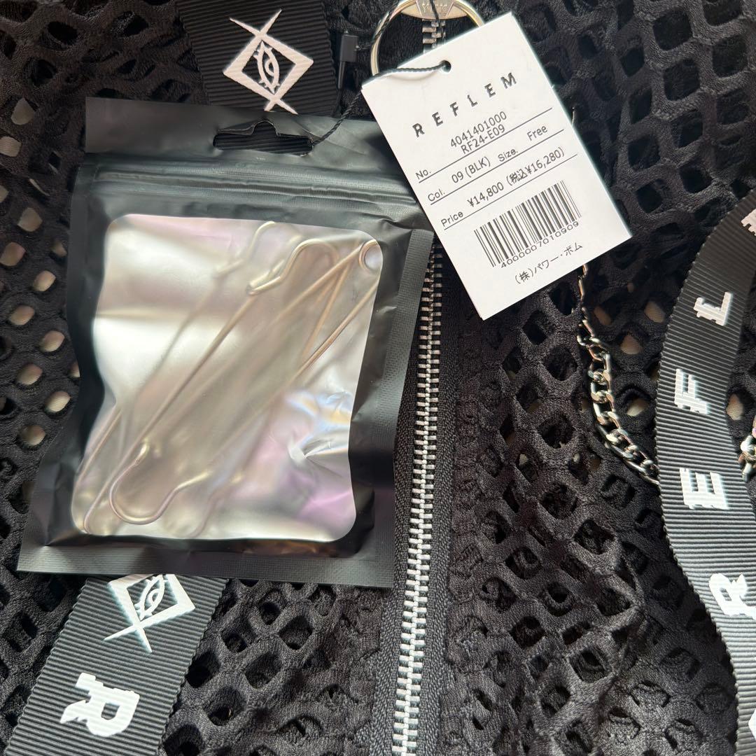 黒*音様 REFLEM うさ耳メッシュZIPパーカー タグ付き未使用品！