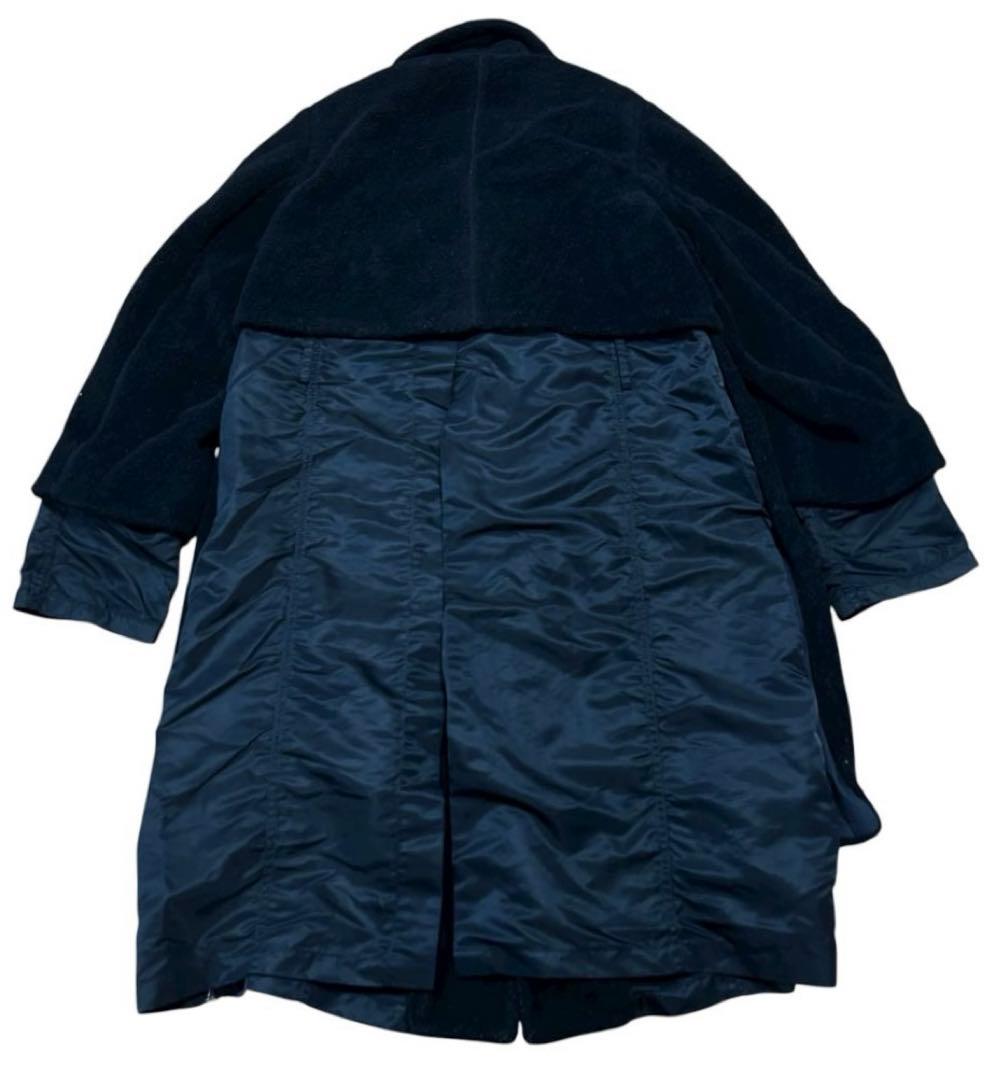 TOGA PULLA ウールナイロンドッキング ロングコート