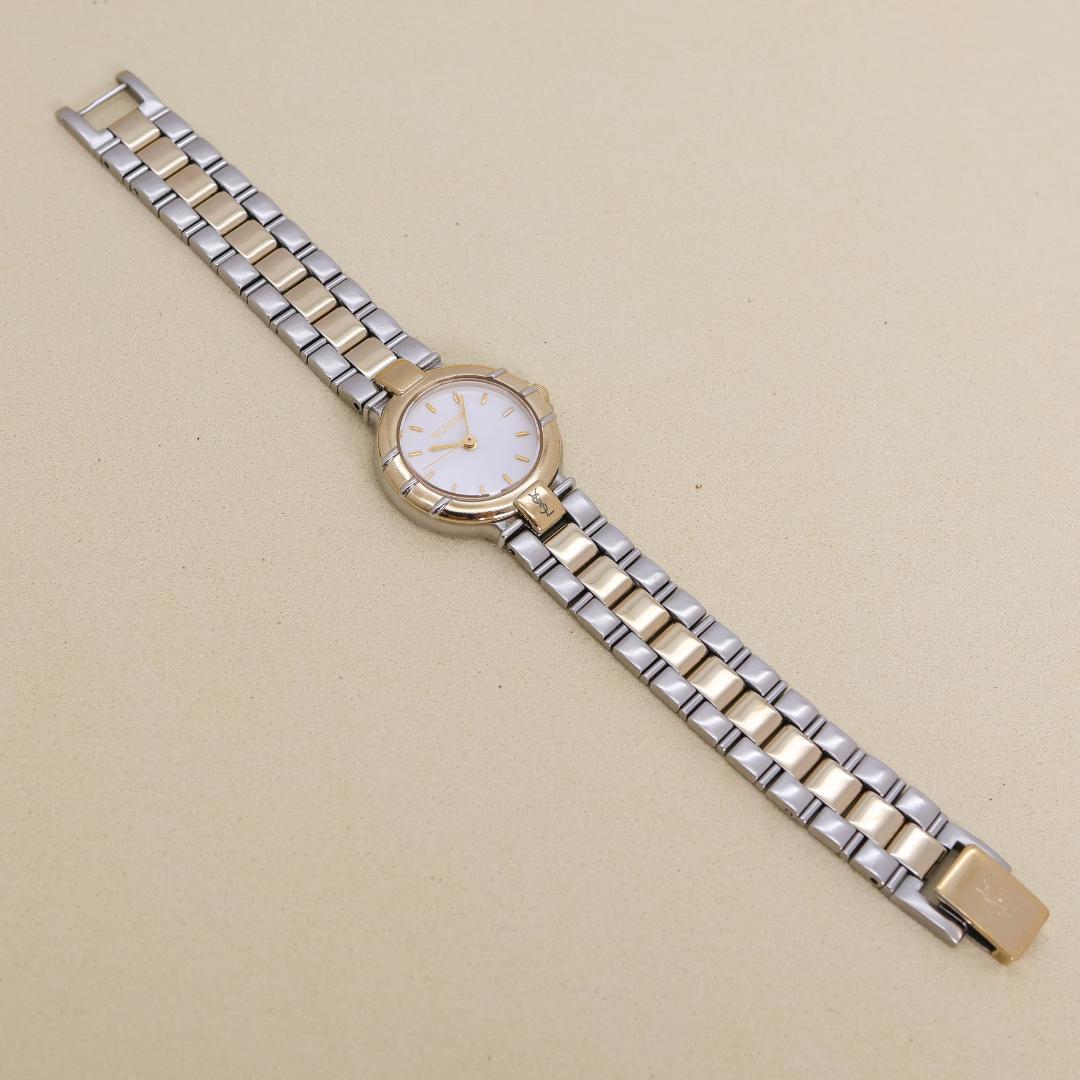 稼働 イヴサンローラン 腕時計 YSLロゴ レディース ブレスレット 2568