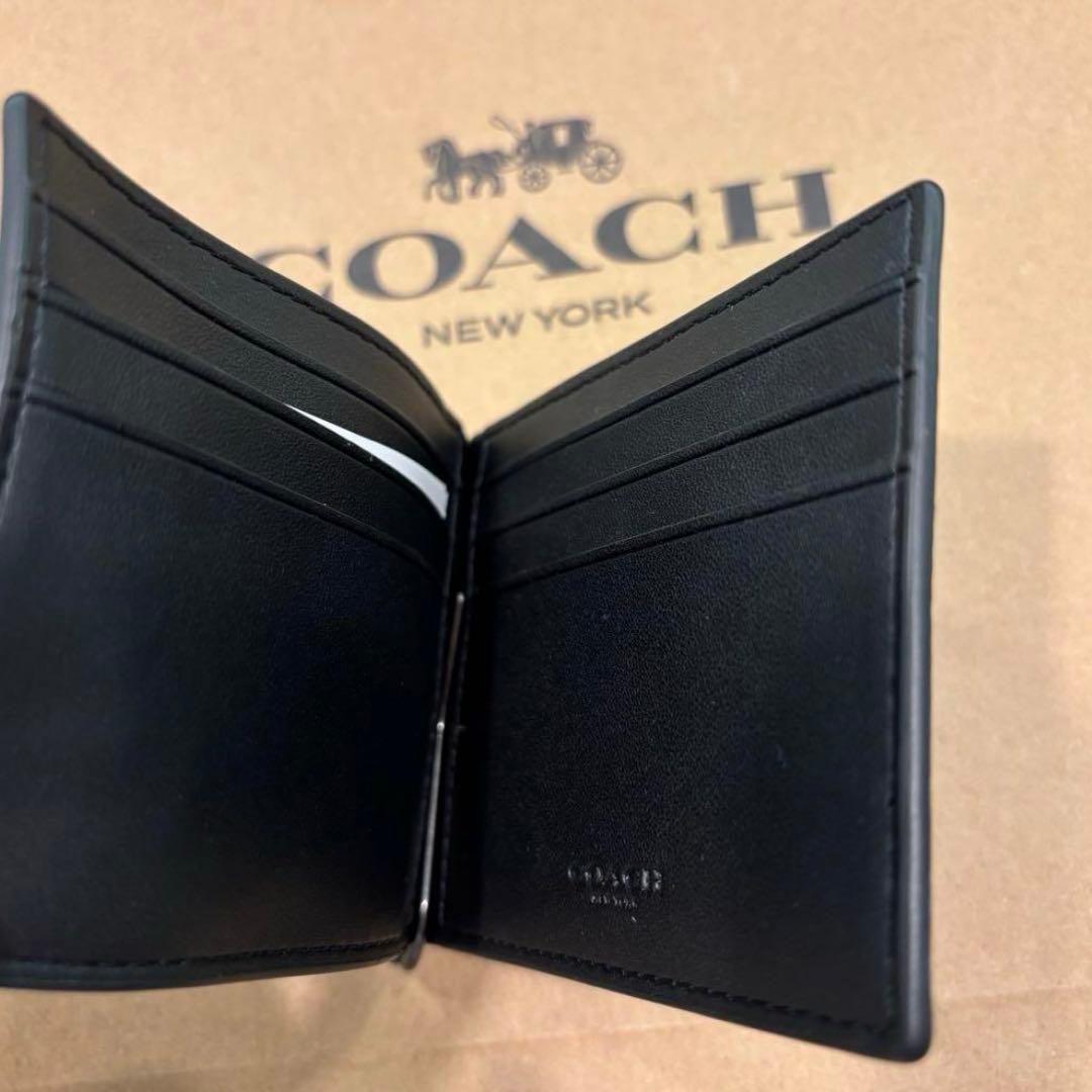 COACH 二つ折りマネークリップ★coach実績多数★