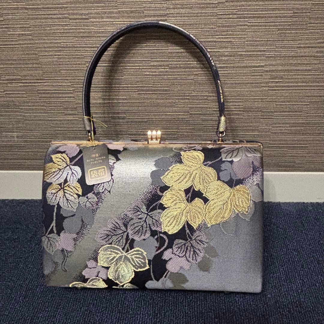 金鷲本舗 謹製 キンワシ印 バッグ・草履セット 箱付き 和装 着物 訪問着 振袖