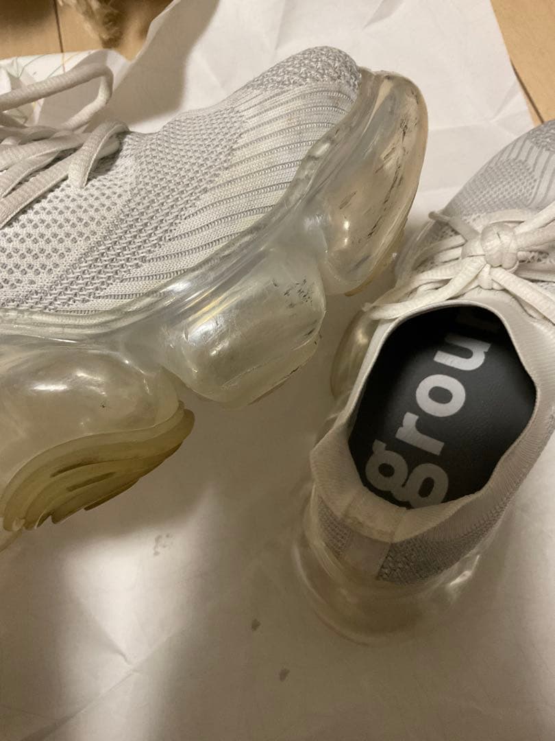 Grounds MOOPIE ホワイトグレー　スニーカー