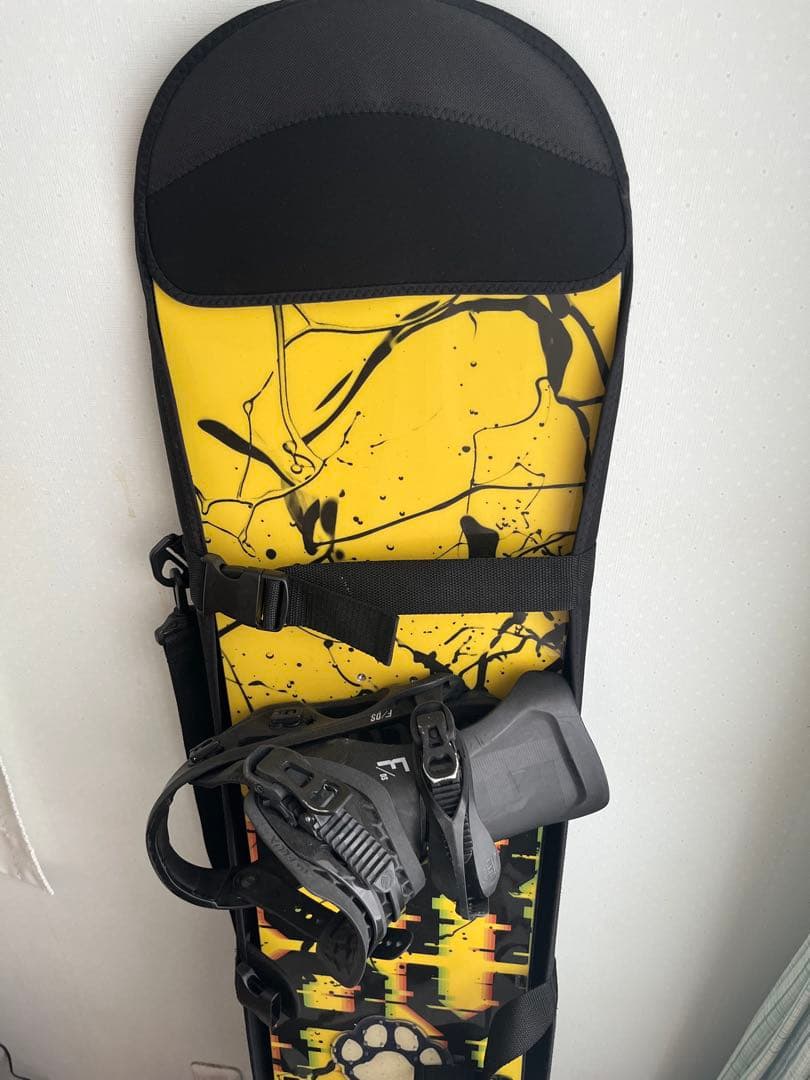 r*1様 R.P.M. 52 スノーボード イエロー/ブラック バインディング付
