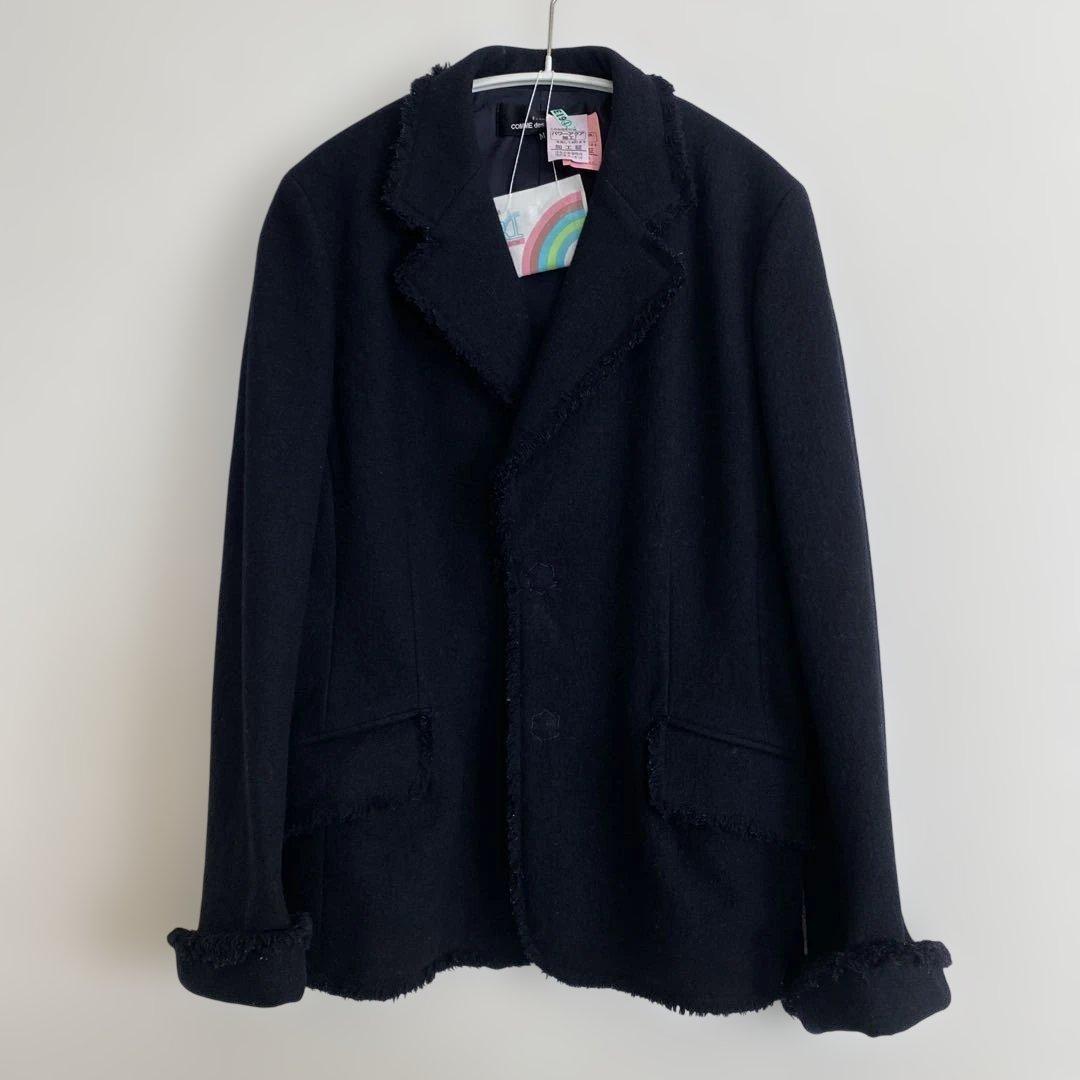 COMME des GARÇONS ネイビー テーラードジャケット M