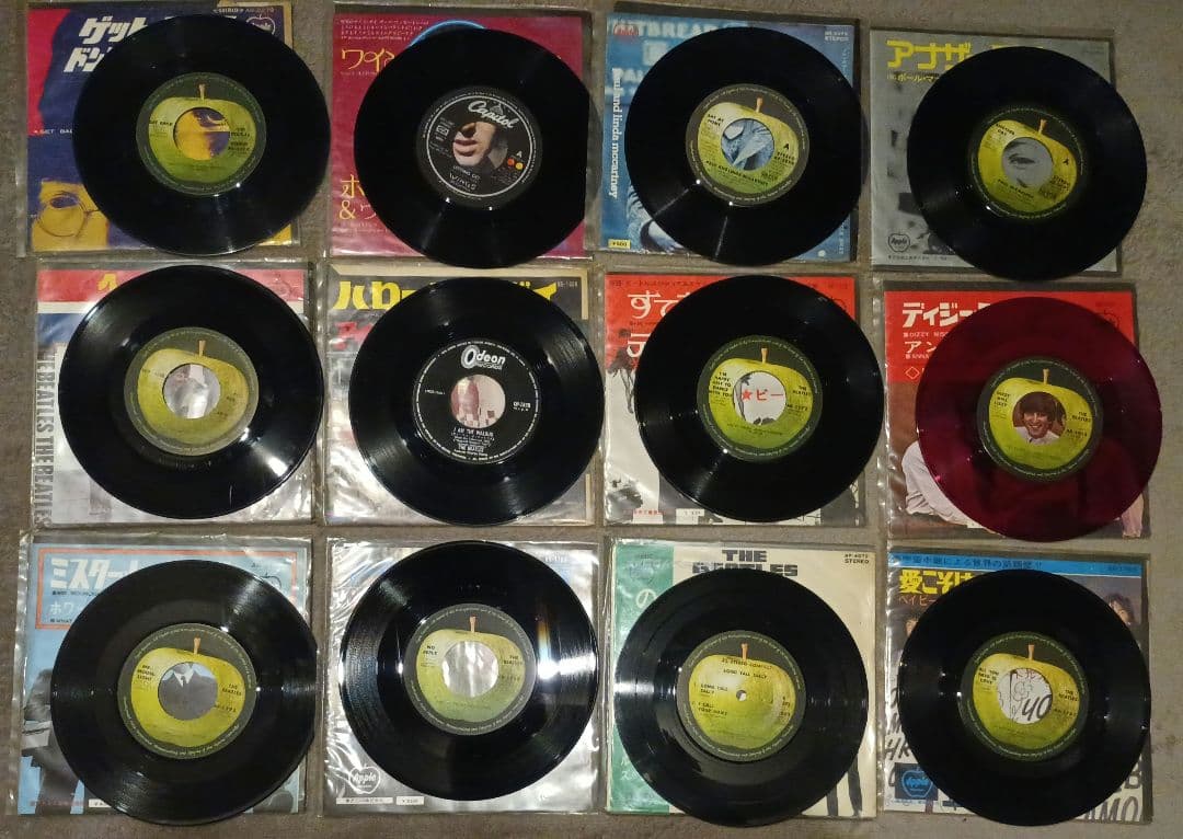 ビートルズ レコード コレクション赤盤含む12枚