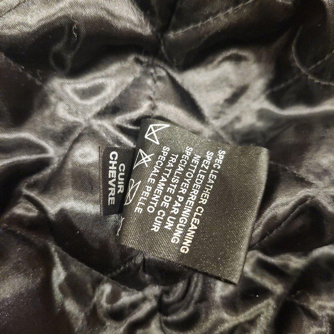 フランクリン&マーシャル スタジャン 袖レザー　本革　ウール 　XL