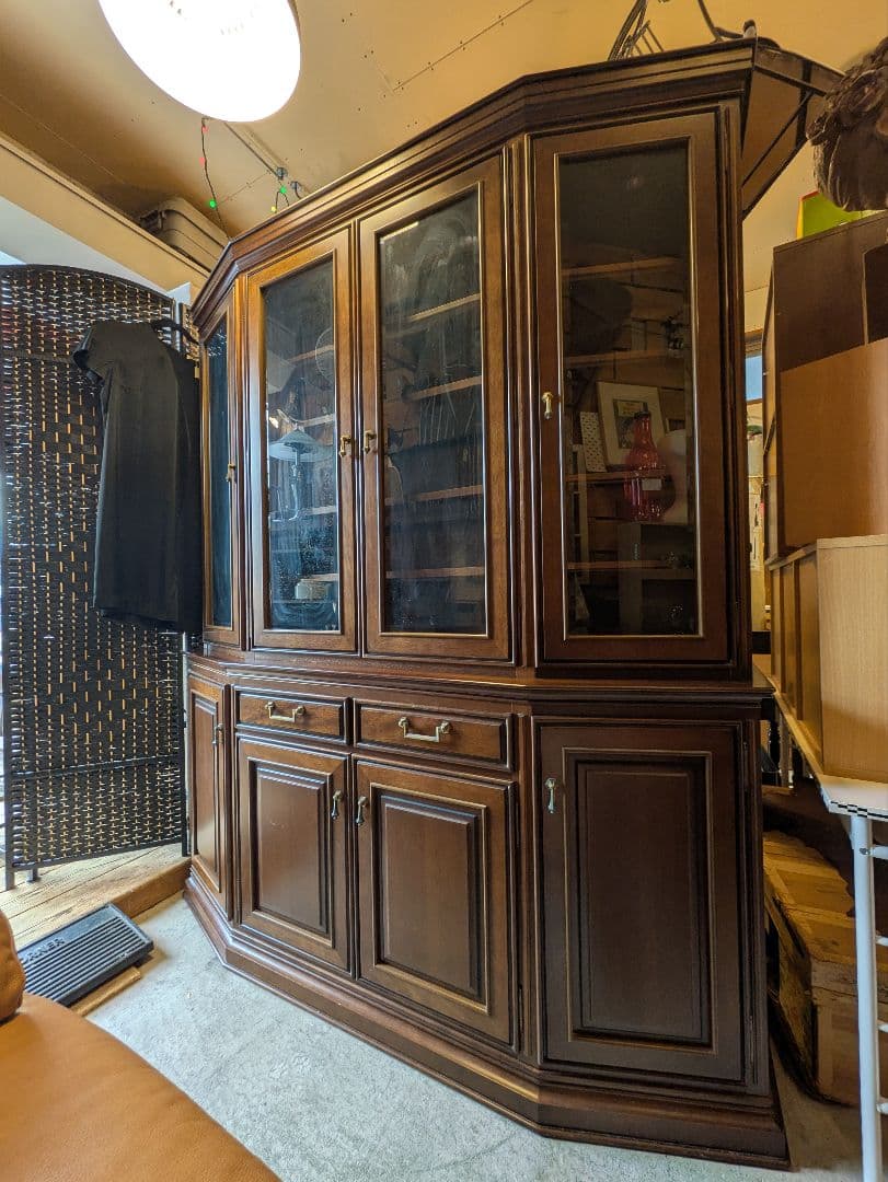 maruni ロイヤル  キャビネット 本棚 130万円定価 マルニ