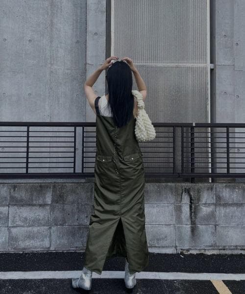 【AMERI/アメリ】MILITARY WORK I LINE DRESS