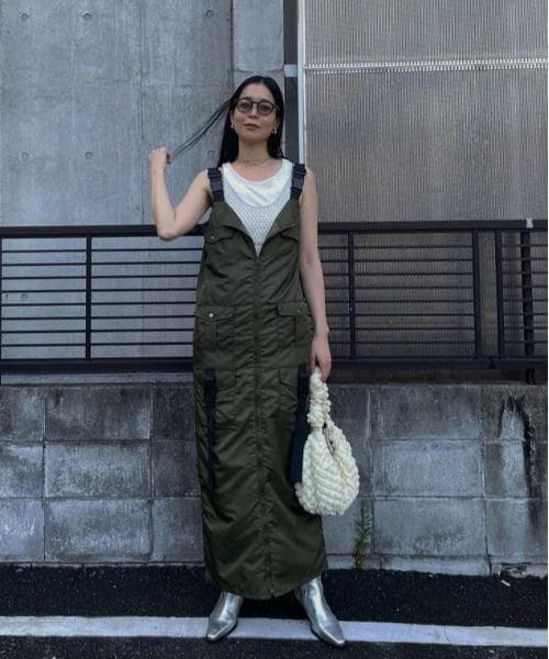 【AMERI/アメリ】MILITARY WORK I LINE DRESS