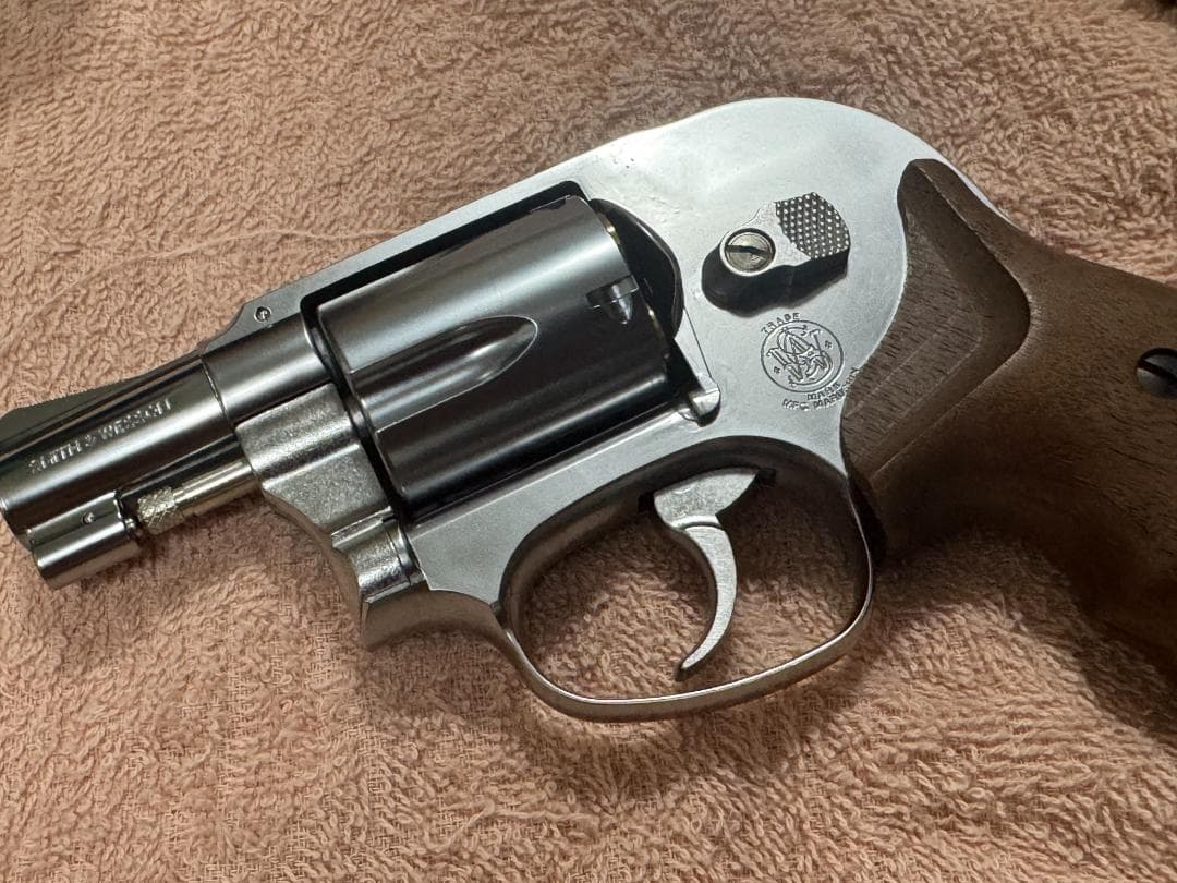 マルシン工業　M649　シルバーABS　ガスリボルバー　木製グリップモデル