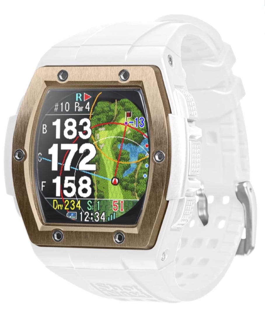 ショットナビ クレスト ホワイト×ローズゴールド