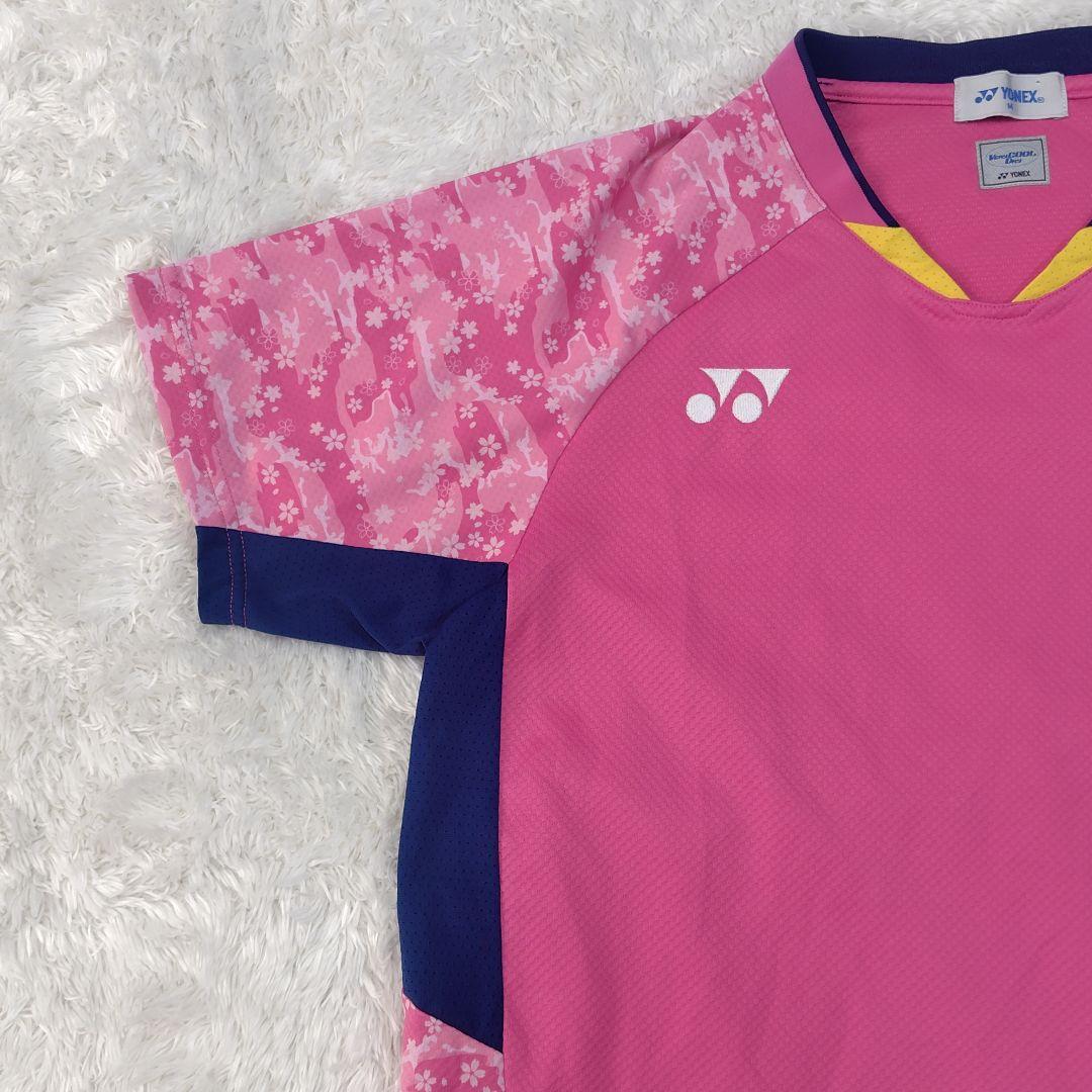 YONEX　バトミントン　日本代表　ゲームシャツ　桜　ピンク