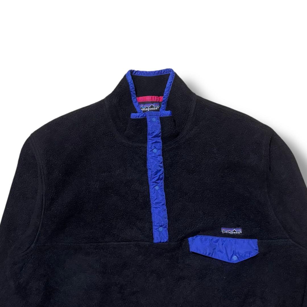 激XL 黒 90s Patagonia USA シンチラ パタゴニア スナップT
