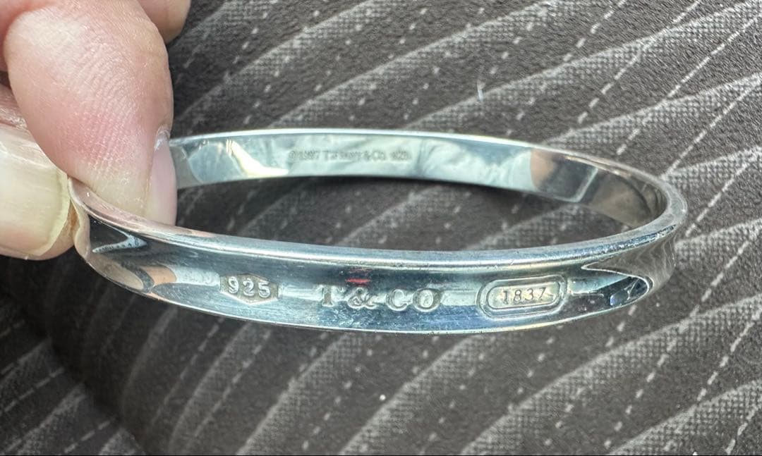 め*こ様 ティファニー　ナローバングル 1837 シルバー925