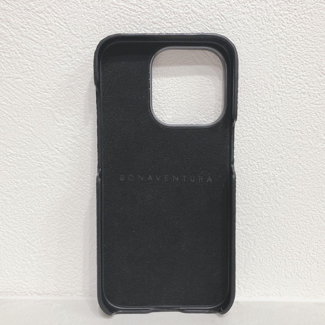 ☆美品☆ BONAVENTURA スマホケース iPhone 15Proブラック