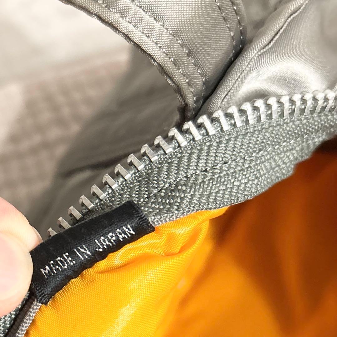 美品 ポーター タンカー ドラムバッグ ミニボストン グレー