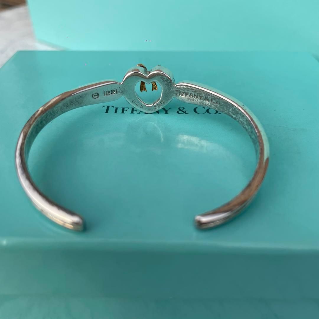 Tiffany & Co. ハート型バングル　リボン
