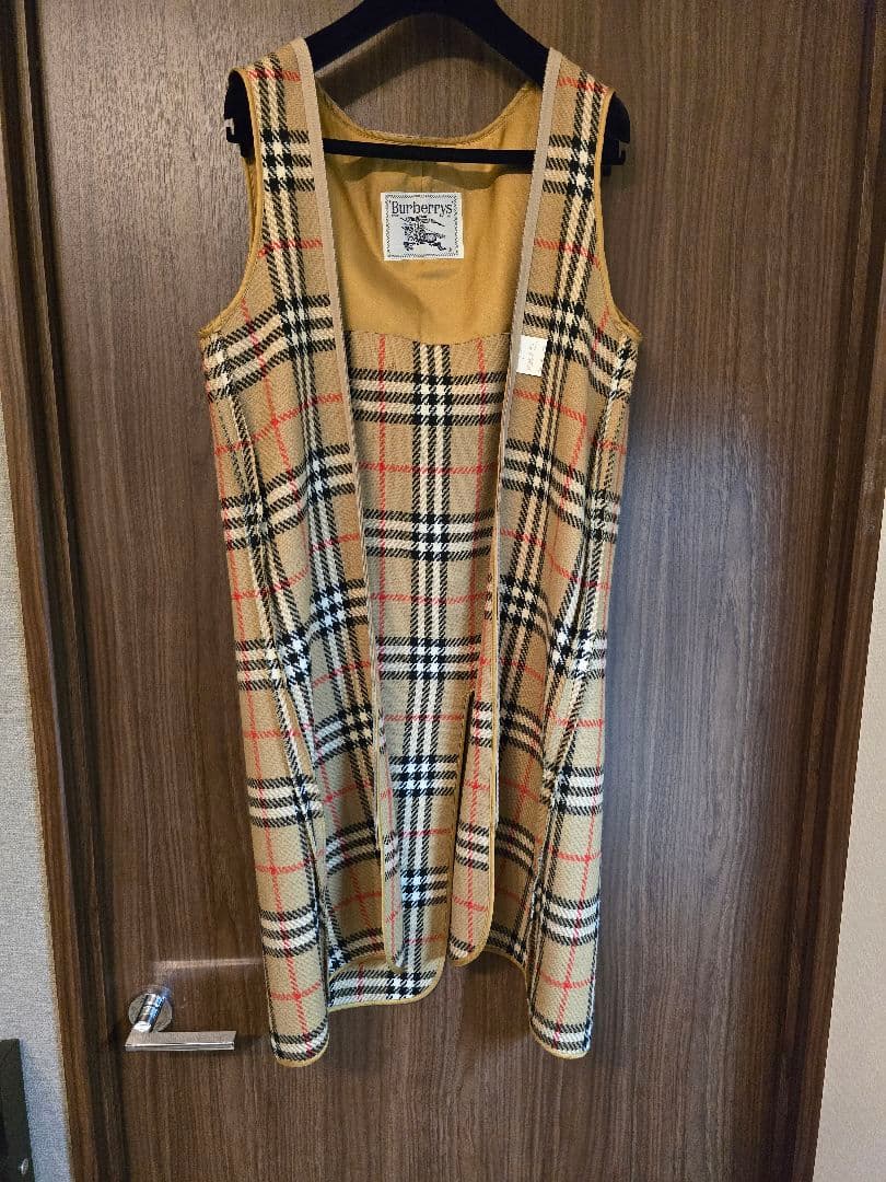 Burberrys ステンカラーコート ノバチェック ライナー付 ネイビー L