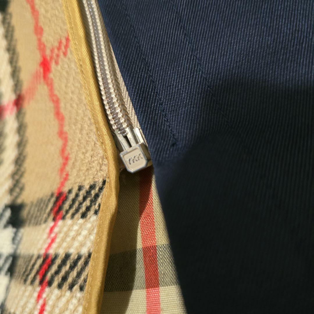 Burberrys ステンカラーコート ノバチェック ライナー付 ネイビー L