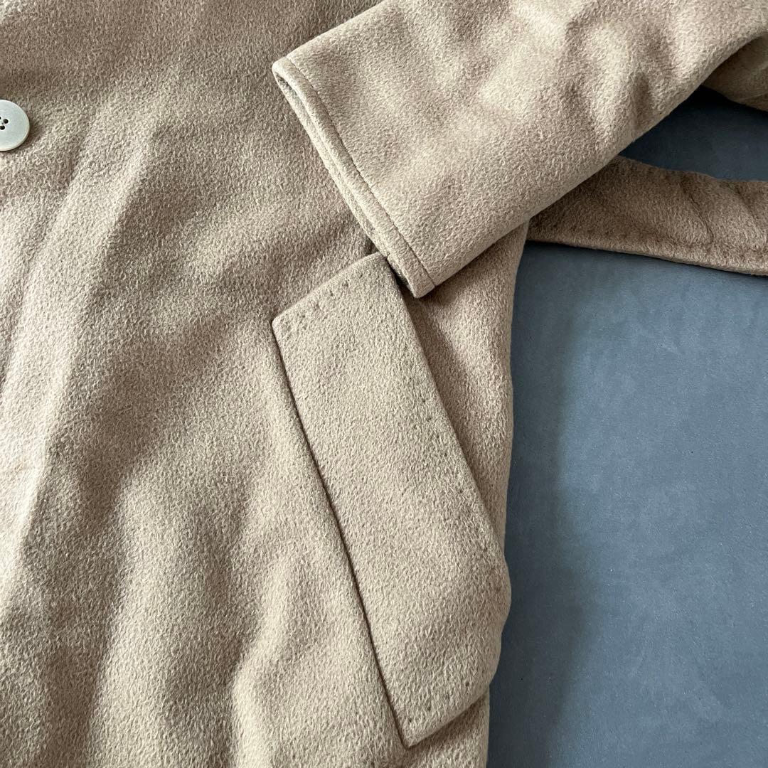 Max Mara ピュアカシミア100% コート 白タグ キャメル