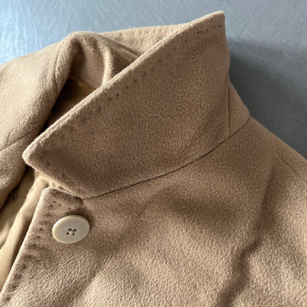 Max Mara ピュアカシミア100% コート 白タグ キャメル