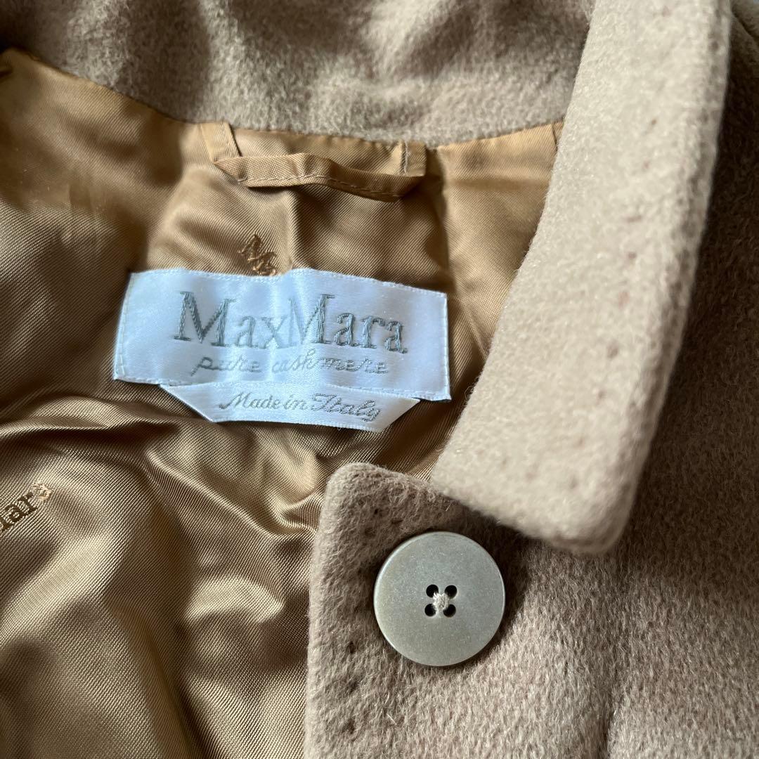 Max Mara ピュアカシミア100% コート 白タグ キャメル