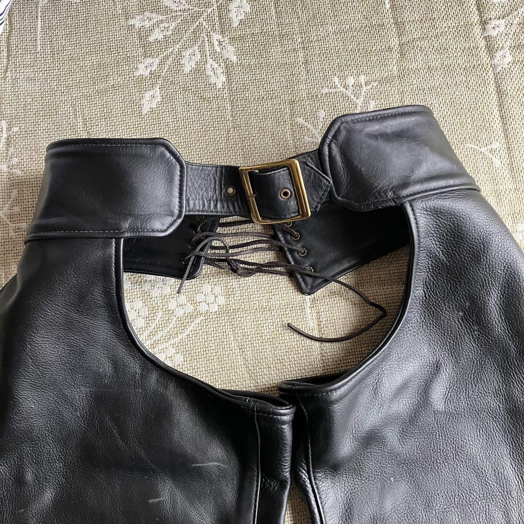 【177cm83kg】レア！ ？アメリカ製 バンソン レザーチャップス