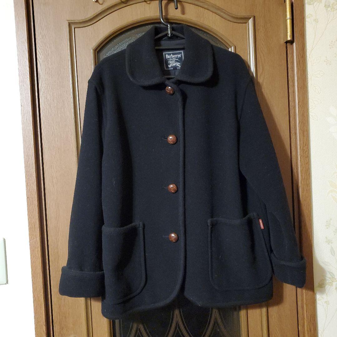 Burberrys ブラック ウール ピーコート サイズ5