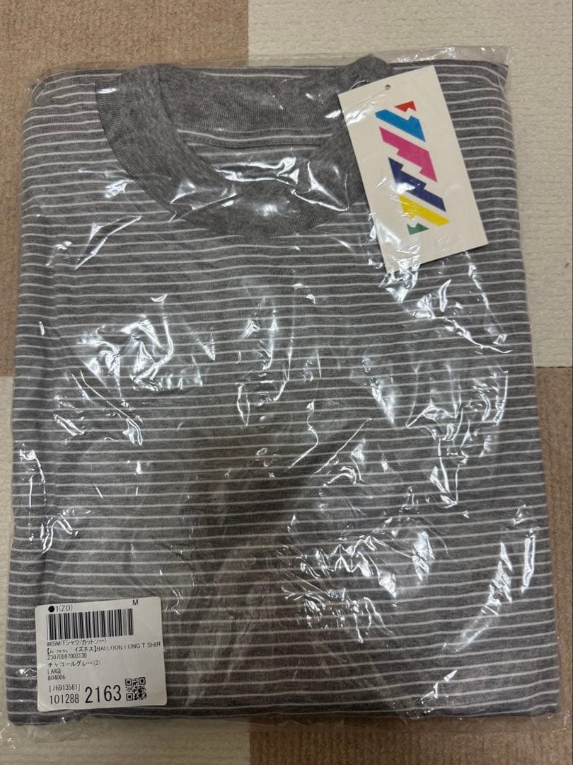 新品未使用 定価17,600円 イズネス バルーンロンT サイズL(48)グレー