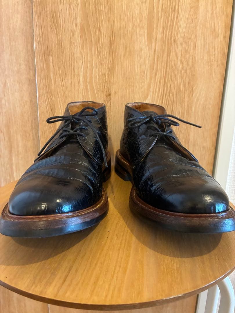希少　Tricker’s トリッカーズ　クロコ型押し　チャッカブーツ
